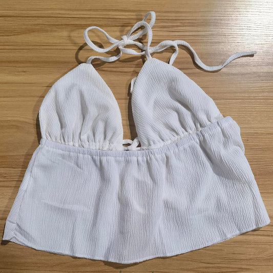 Backless Cropped Halter top
