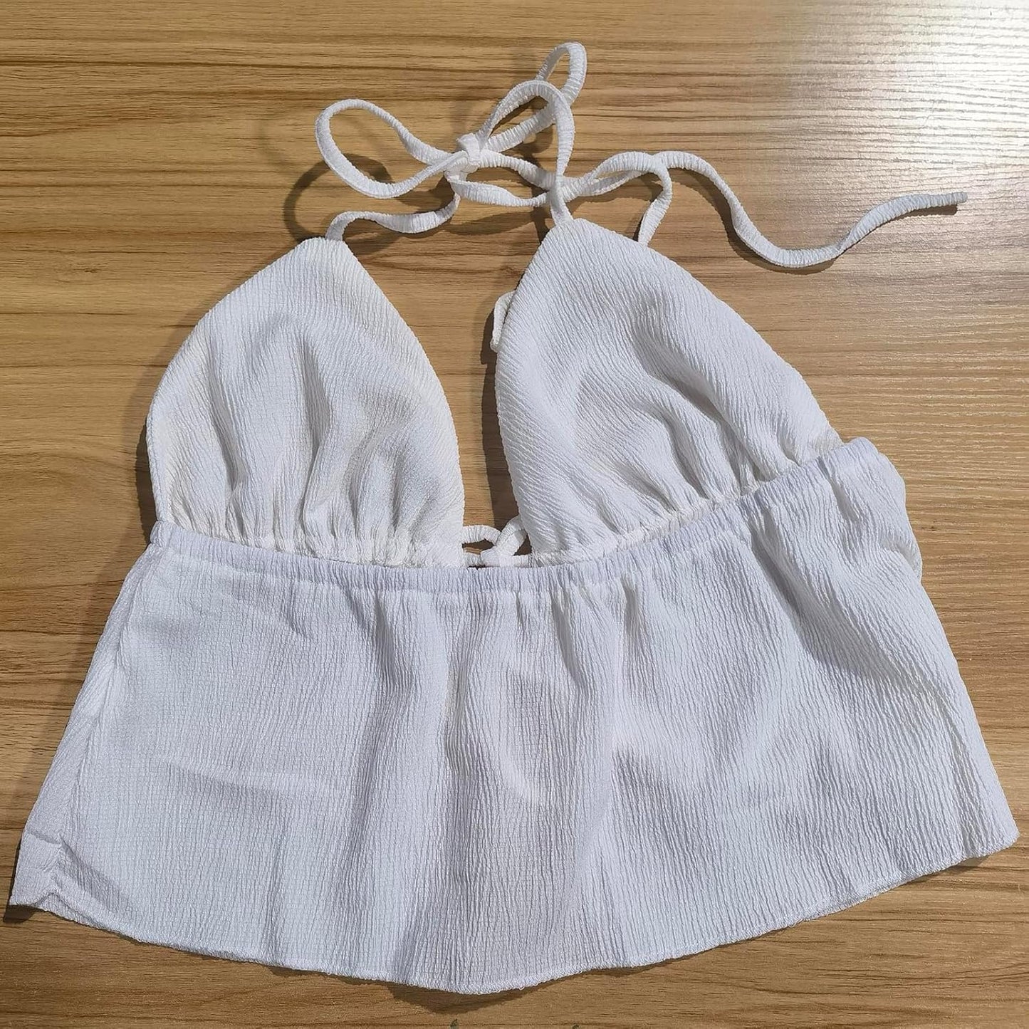 Backless Cropped Halter top